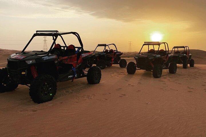 Dubai Morning Polaris Dune Buggy Self Drive open Desert - privébasis