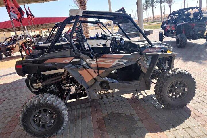 Dubai Morning Polaris Dune Buggy Self Drive open Desert - privébasis