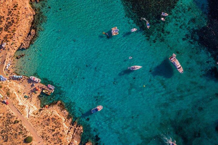 Malte Excursion en bateau privé : Gozo, Comino, Blue Lagoon Crystal lagoon