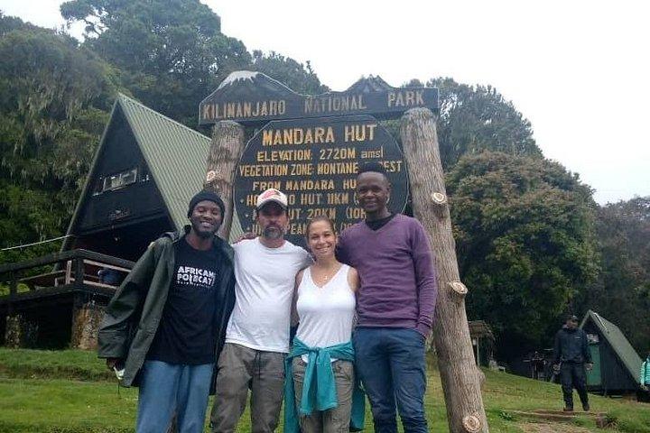 Kilimanjaro-dagwandeling in de bergen