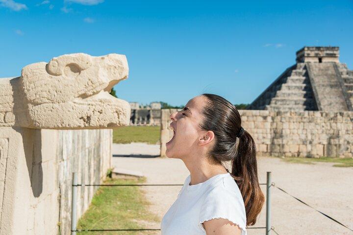Chichen-Itza de dia inteiro com excursão Cenote e Valladolid