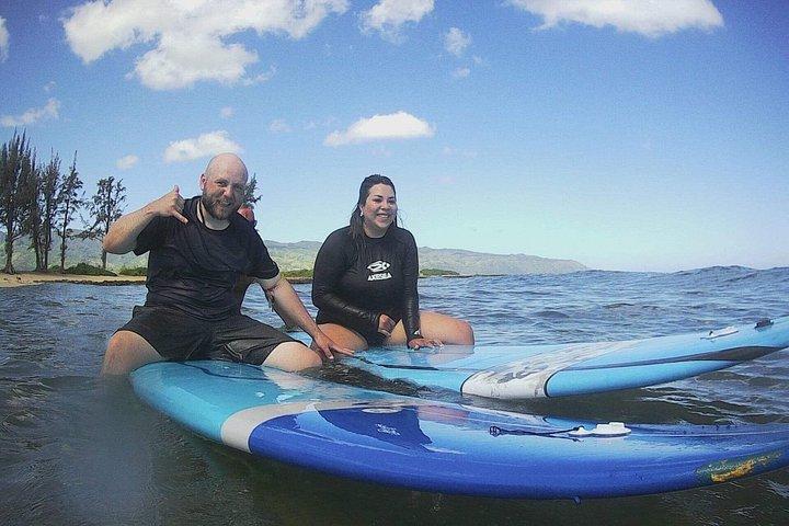 オアフ島ノースショアでのプライベート サーフィン レッスン