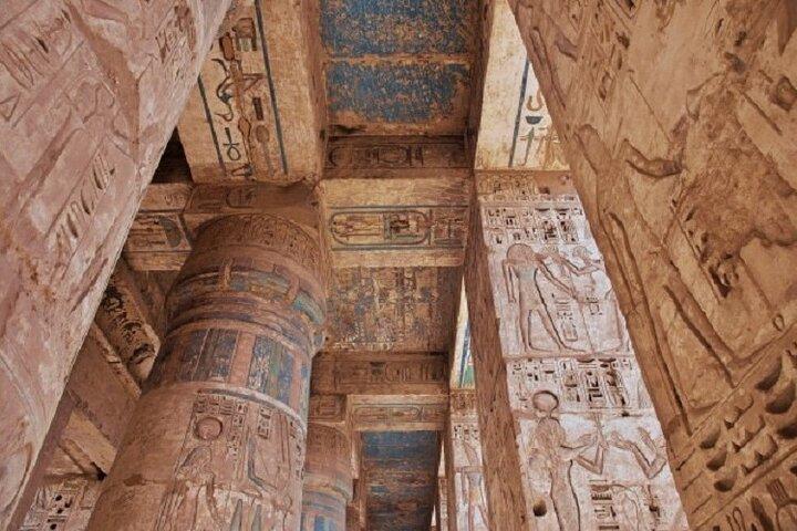 Luxor-excursie van een halve dag naar de Habu-tempel, de vallei van de edelen en het dorp van ambachtslieden