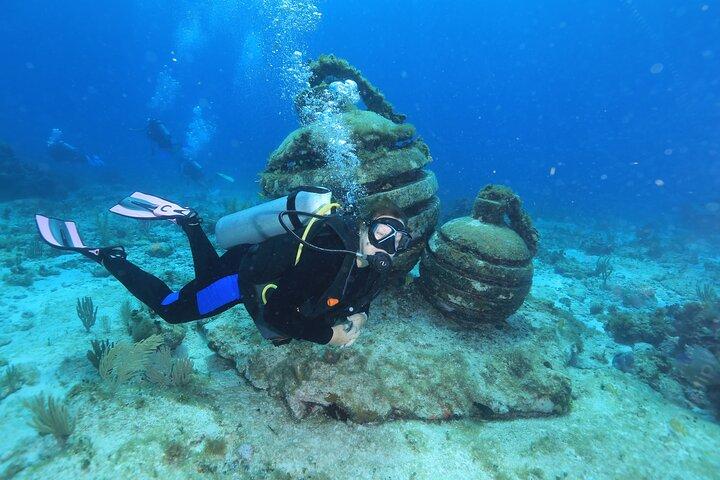 2 Tanks Dives Museo Subacuático de Cancún para Buzos Certificados