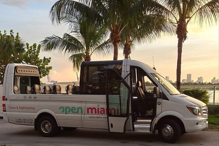 Miami privat natttur med cabrioletbuss
