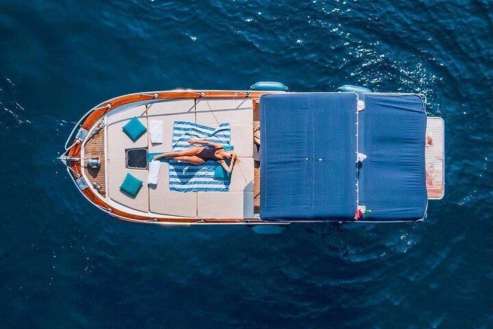 Capri utflykt i en privat båt