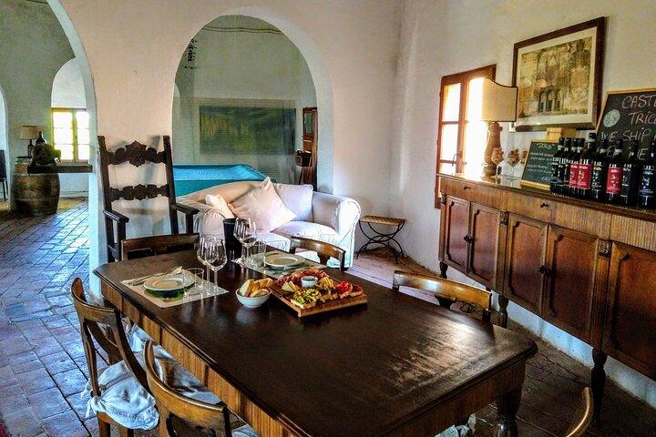Montalcino: Brunello vinsmagning og frokost i et toscansk slot