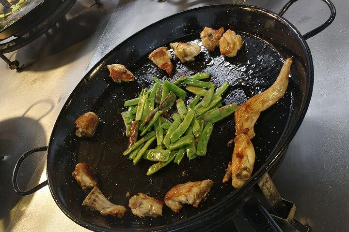 Clase de cocina virtual de paella valenciana