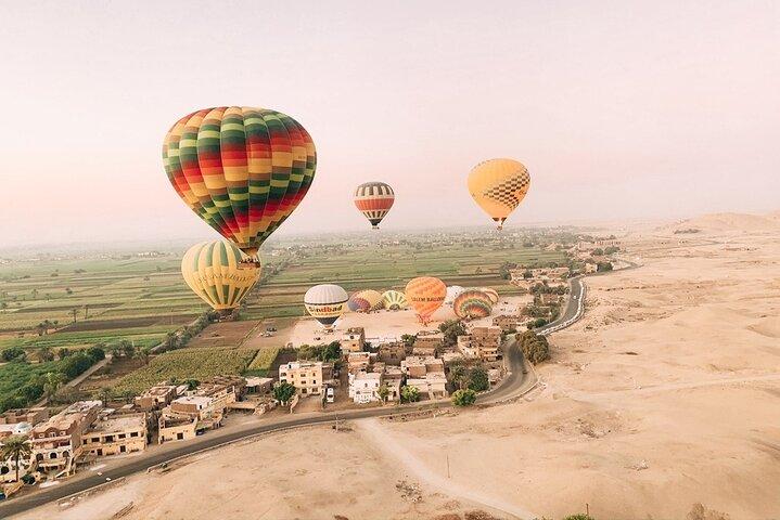 Sunrise Hot Air Balloon Ride with free ride by felucca
