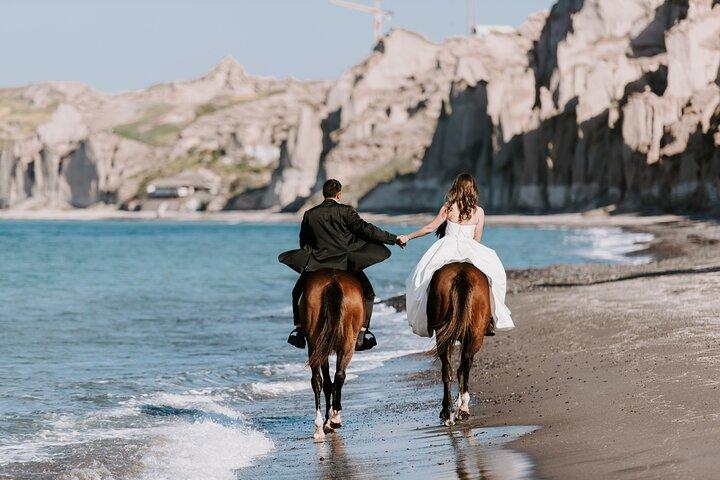 Experiencia privada de equitación en Santorini