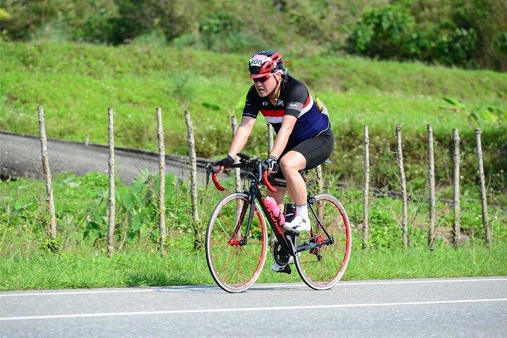 Cycling to Ellawala Waterfall