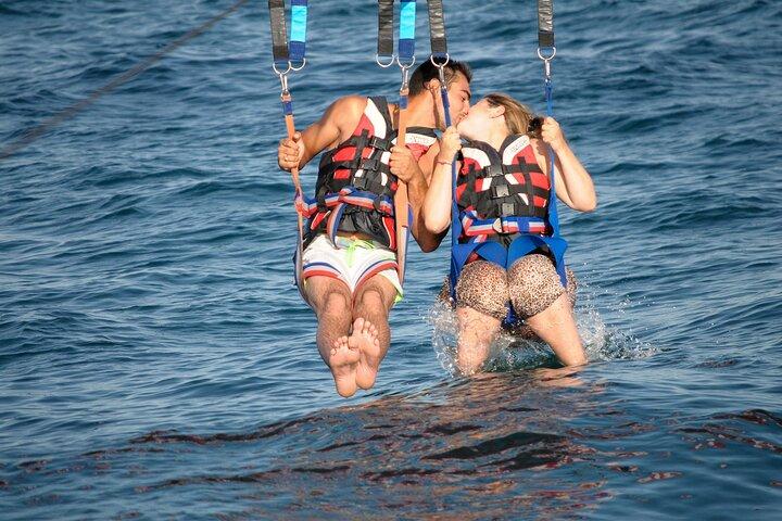 Parasailing fra Albufeira Marina med båd