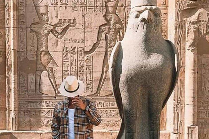 アスワンからKom OmboとEdfuの寺院を訪れる一晩ルクソール