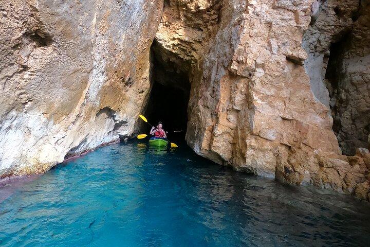 Excursão de caiaque e snorkel em Jávea. Portitxol - Granadela
