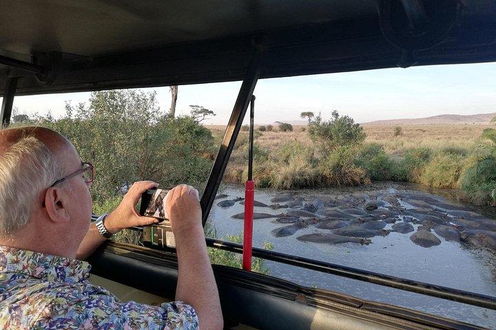 アルーシャからタランギレ、セレンゲティ、ンゴロンゴロへの 4 日間のサファリ - グループに参加する