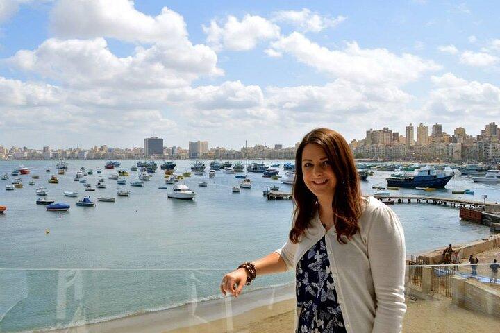 Tour nocturno a Alexandria Private Sightseeing Recogida y regreso en El Cairo