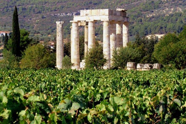 Tour privato di un'intera giornata nell'antica Nemea da Atene con degustazione di vini