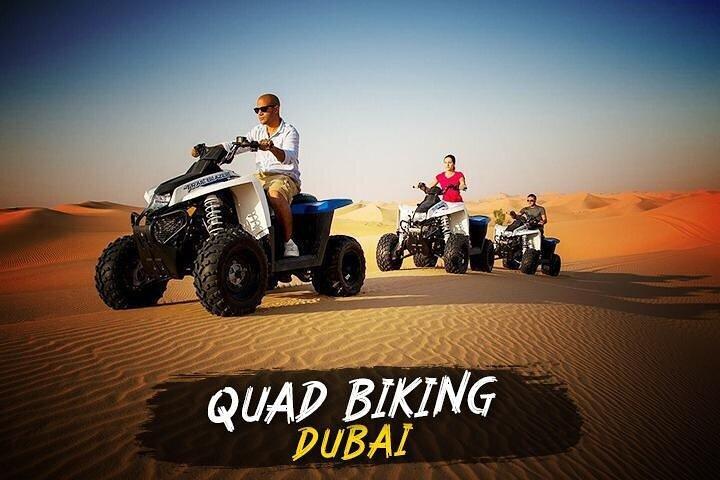 Safari dans le désert de Dubaï avec quad, bain de dunes et dîner barbecue