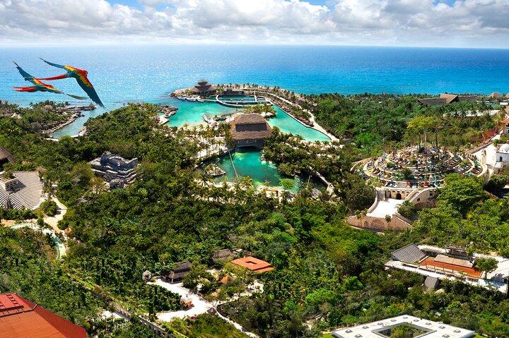 Xcaret公園日帰り旅行、交通機関と文化ナイトショー