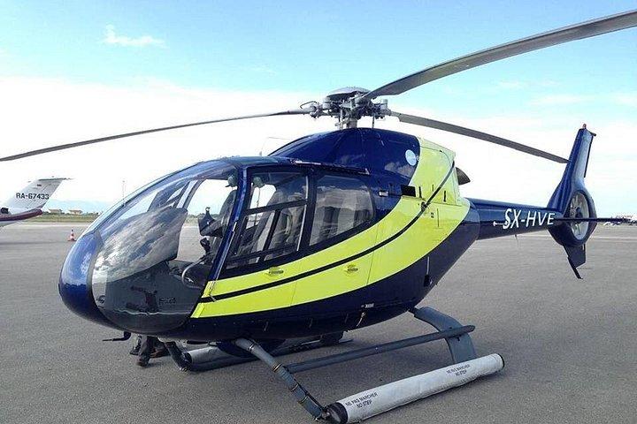 Santorini to Chania: Private Helicopter Flight