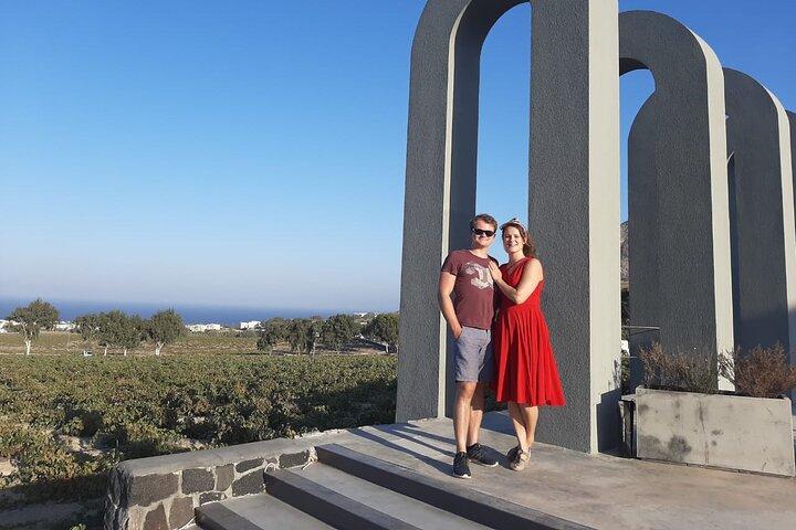 Santorini Erstbesucher Private Tour mit Weinprobe