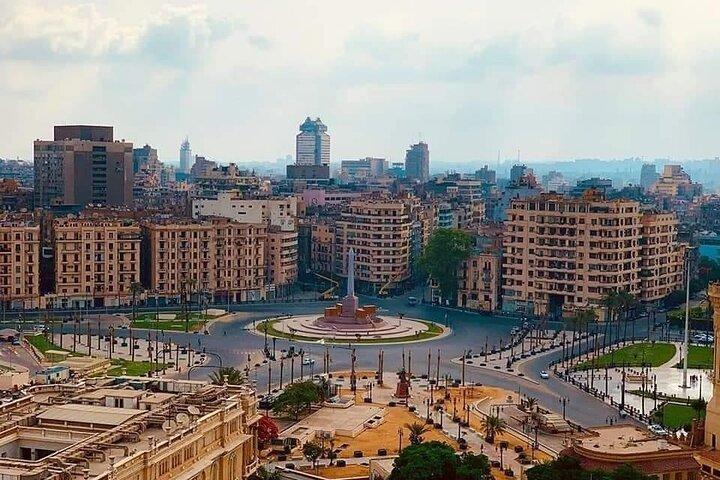 Visite de la place Tahrir et de la tour du Caire