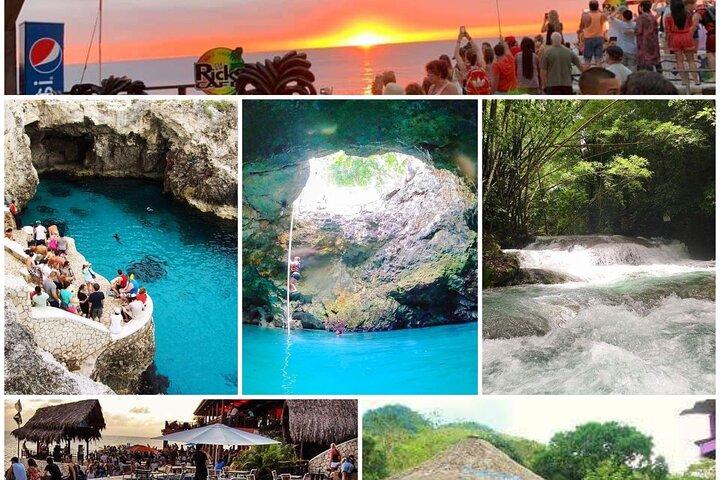 Mayfield Falls, Blue Hole, Rick's Café, Ganja Farm tour-Scegli qualsiasi 3