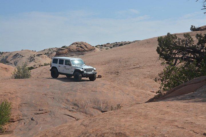 アーチーズNP バックカントリー午前または午後4×4ジープ