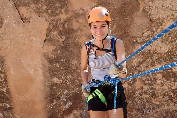 Moab Rappelling Adventure: Medieval Chamber Slot Canyon