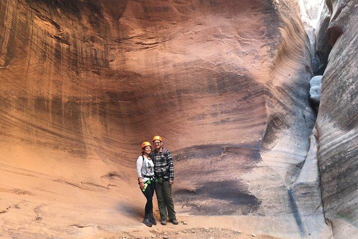 Moab Rappeling Adventure: Medieval Chamber Slot Canyon