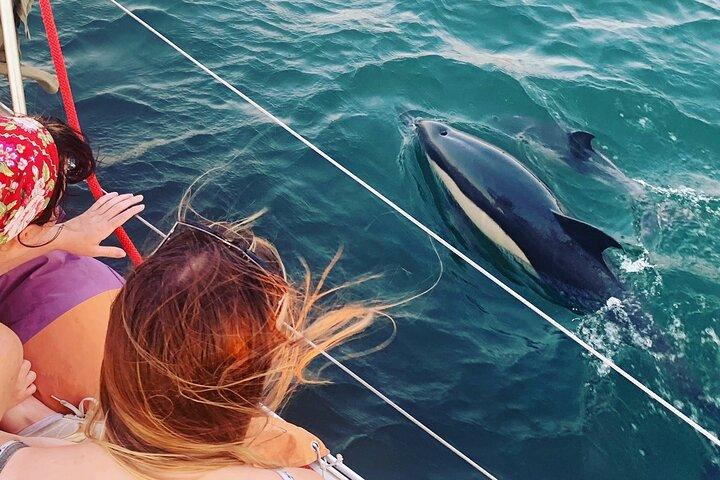 2 Stunden Lissabon Sonnenuntergang und Wein Segeltour