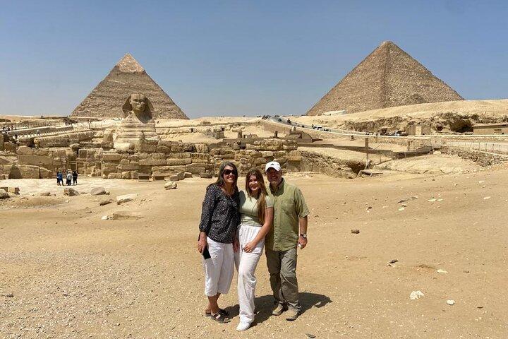 Visite privée des pyramides de Gizeh, du Sphinx, de Sakkara et du musée égyptien