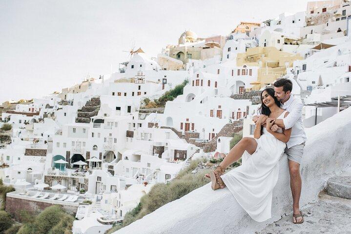 Santorin - Privates Fotoshooting mit einem Top-Fotografen