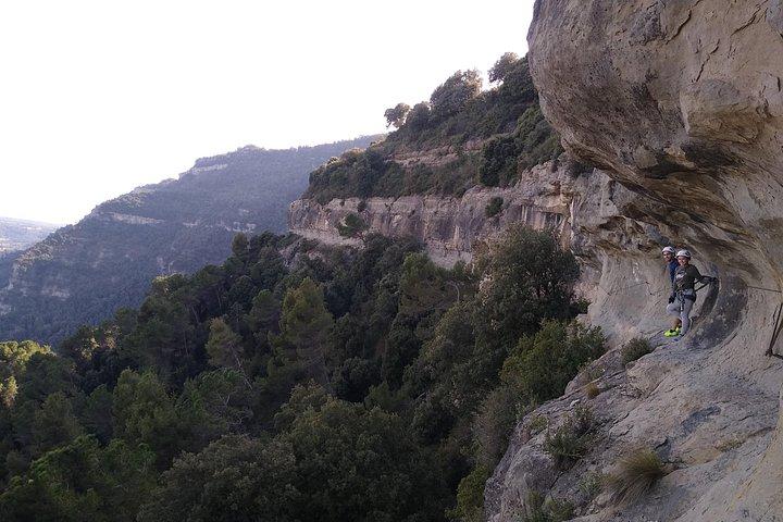 Aventure d'escalade en Via ferrata de Centelles