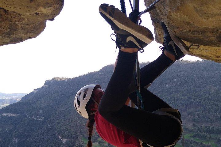 Aventure d'escalade en Via ferrata de Centelles