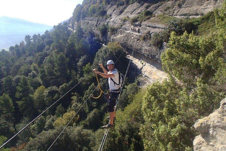 Aventure d'escalade en Via ferrata de Centelles