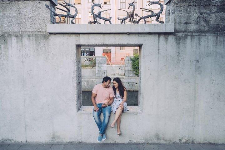 Privat feriefotograferingssession med lokal fotograf i Ljubljana