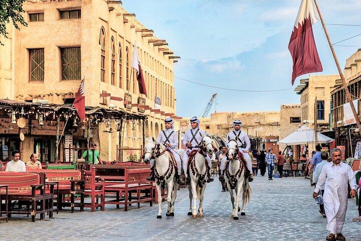 Comida autêntica de Doha no Souq Waqif e Cultura Msheireb Downtown