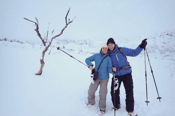 Raquetas de nieve guiadas con una visita al café local.