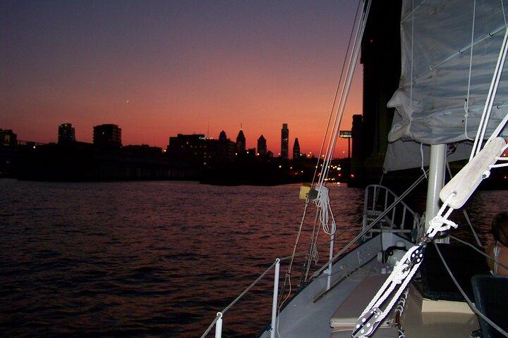 Baltimore Harbor Moonlight Sail on the Summer Wind