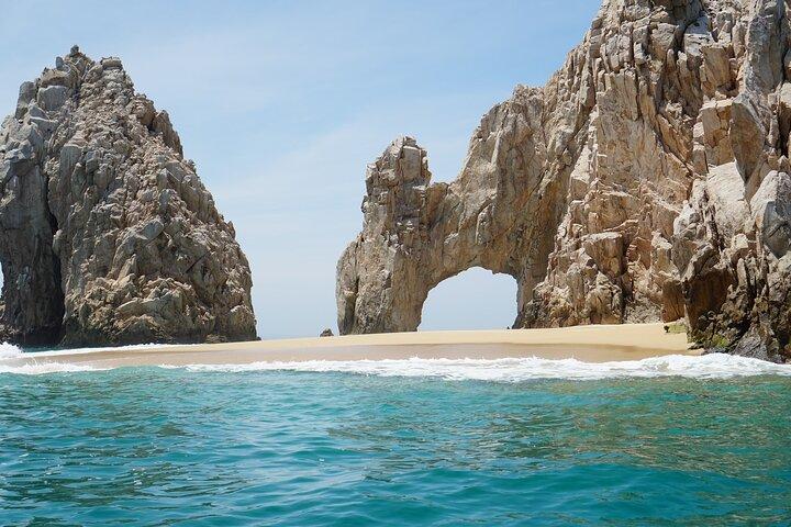 Barca con fondo di vetro a Cabo San Lucas, tempo libero a Playa del Amor