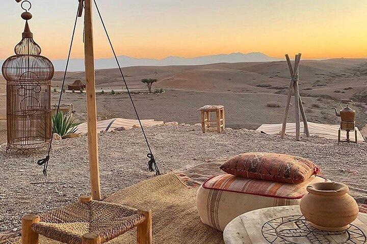 Magical Dinner & Sunset Experience in Agafay Desert From Marrakech