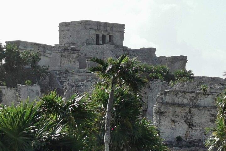 Tour privado guiado de día completo a Tulum Coba y cenote con almuerzo