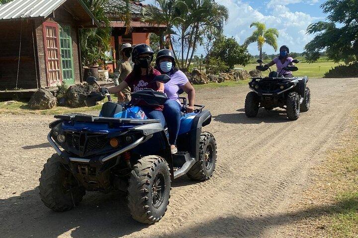 ダブル ATV アドベンチャー : 送迎付きのプライベート農園体験