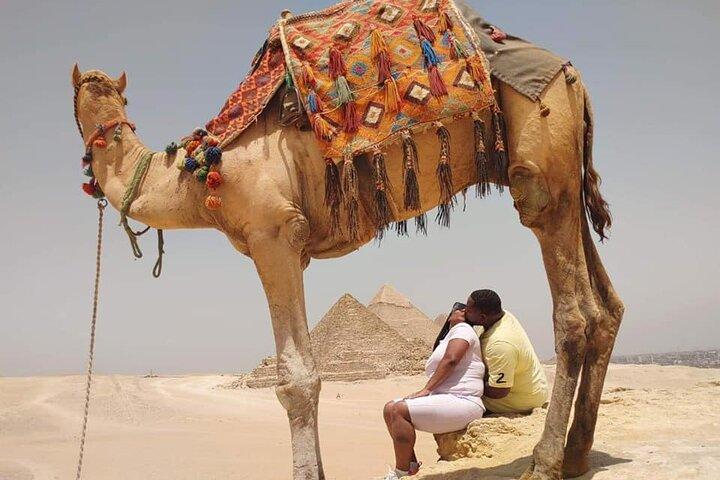 Camel Ride & ATV Fyrhjuling runt Giza pyramider Sahara och lunch