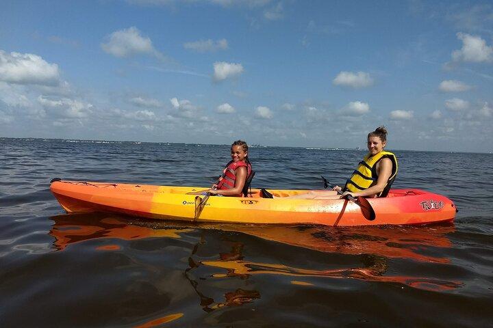 Kajaktour bei Sonnenuntergang in Manatee Cove mit Manatee- und Delfinsichtungen