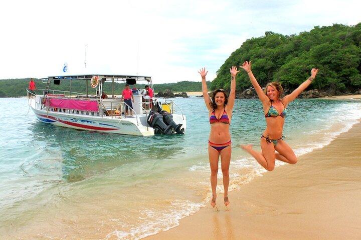 Fantastisk turbåt genom vild natur i Huatulco Bays