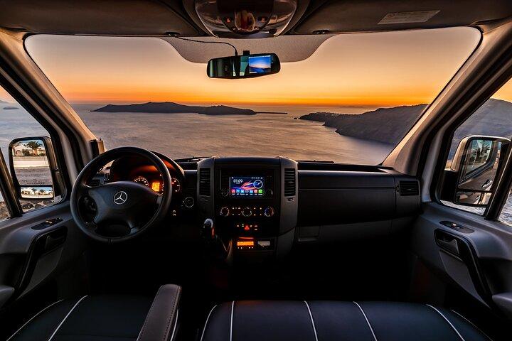 Servicios de transporte privado de Santorini