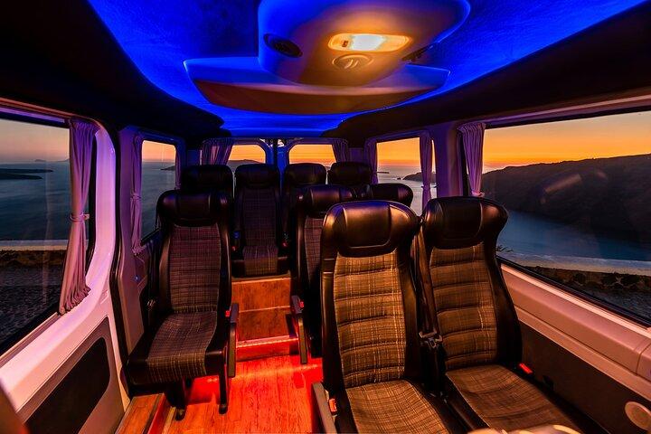 Servicios de transporte privado de Santorini