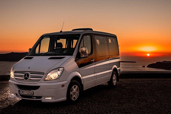 Servicios de transporte privado de Santorini